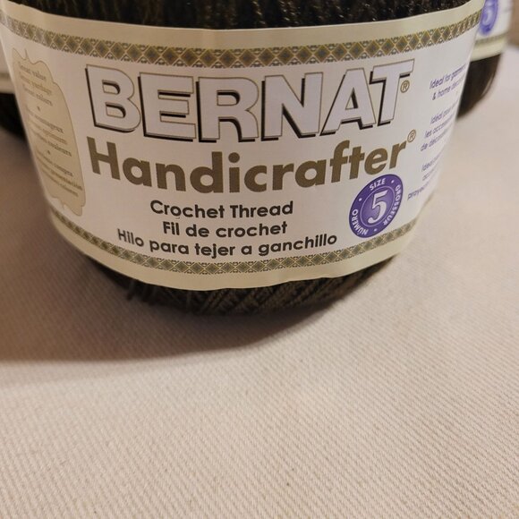 Bernat Handicrafter Crochet Thread Lot 3 Dark Mocha 31013 New 3 oz 371 yds - Picture 4 of 9